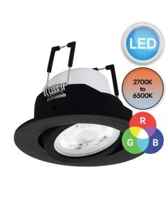 Eglo Lighting - Saliceto-Z - 99669 - LED Black Recessed Ceiling Downlight