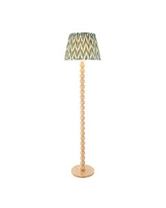 Endon Lighting - Cane & Zigzag 40cm - 114343 - Natural Bamboo Green Floor Lamp