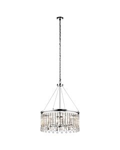 Kichler Lighting - Piper - KL-PIPER-6P-PC - Chrome Clear Crystal Glass 6 Light Chandelier