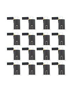 Set of 16 Fire Rated Chrome IP65 Bathroom Recessed Downlights
