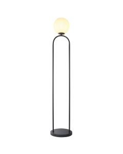 Endon Lighting - Motif - 100863 - Black Opal Glass Floor Lamp