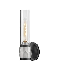 Hinkley Lighting - Ellison - HK-ELLISON1-BK-BN - Black Brushed Nickel Clear Glass IP44 Bathroom Wall Light