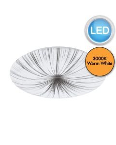 Eglo Lighting - Nieves - 98326 - LED White 7 Light Flush Ceiling Light