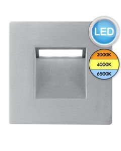 Saxby Lighting - Albus - 99761 & 99764 - LED Silver IP65 Outdoor Recessed Marker Light