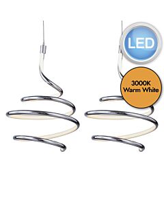 Set of 2 Spring - LED Hanging Pendant Lights