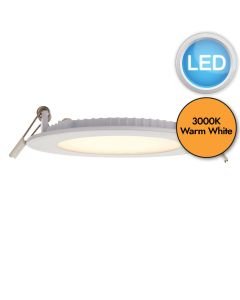 Saxby Lighting - Siriodisc - 90956 - LED White Frosted IP44 6w 3000k 120mm Dia Recessed Ceiling Downlight