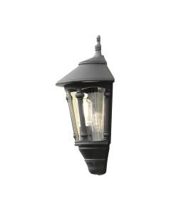 Konstsmide - Virgo - 569-750 - Black Outdoor Half Lantern Wall Light