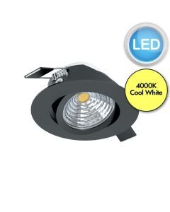 Eglo Lighting - Saliceto - 33997 - LED Black Recessed Ceiling Downlight