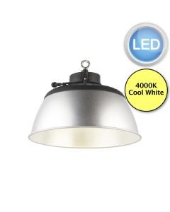 Saxby Lighting - HeliosPRO - 106737 & 106739 - LED Black Brushed Aluminium IP66 Ceiling Pendant Light