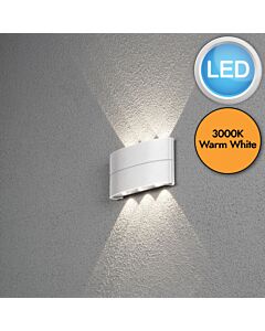 Konstsmide - Chieri - 7853-250 - LED White 6 Light IP54 Outdoor Wall Washer Light