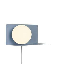 Nordlux - Lilibeth - 2312931006 - Blue Opal Glass Plug In Reading Wall Light