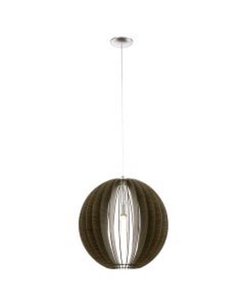 Eglo Lighting - Cossano - 94636 - Satin Nickel Wood Ceiling Pendant Light
