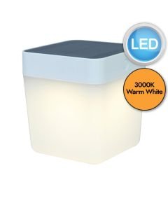 Lutec - Table Cube - 6908001331 - LED White Opal IP44 Solar Outdoor Portable Lamp