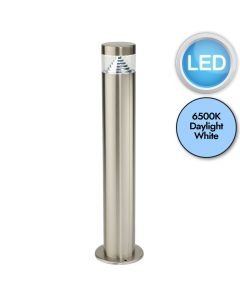 Saxby Lighting - Pyramid - 13929 - LED Stainless Steel Clear IP44 Short Outdoor Post Light