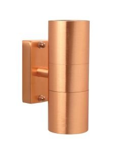Nordlux - Tin - 21279930 - Copper Clear Glass 2 Light IP54 Outdoor Wall Washer Light