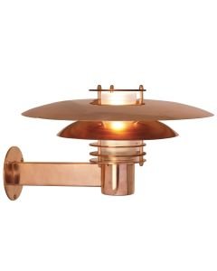 Nordlux - Phoenix - 24381030 - Copper Frosted Glass IP54 Outdoor Wall Light