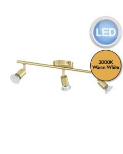 Eglo Lighting - Buzz-LED - 33186 - LED Brushed Brass 3 Light Ceiling Spotlight