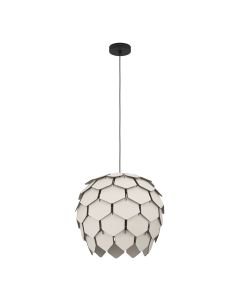 Eglo Lighting - Mattanza - 900847 - Black Grey Wood Ceiling Pendant Light