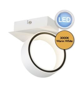 Eglo Lighting - Albariza - 39584 - LED White Chrome Flush Ceiling Light
