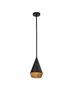 Elstead Lighting - Daphne - ALM-DAPHNE-P-S-MB - Black Rope Ceiling Pendant Light