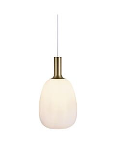 Nordlux - Alton 23 - 47303001 - Brushed Brass Opal Glass Ceiling Pendant Light