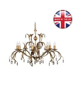 Elstead - Lily LL8-ANT-BRZ Chandelier