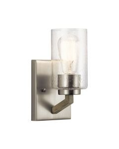 Kichler Lighting - Deryn - KL-DERYN1-DAG - Distressed Grey Clear Seeded Glass Wall Light
