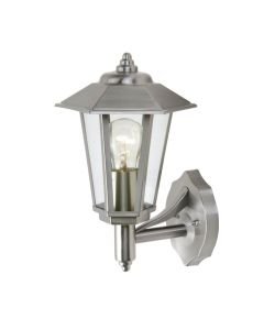 Lutec - Grosvenor - 5112103001 - Stainless Steel Clear Glass IP44 Outdoor Wall Light