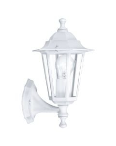 Eglo Lighting - Laterna 5 - 22463 - White Clear Glass IP44 Outdoor Wall Light