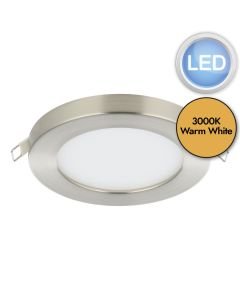 Eglo Lighting - Fueva Flex - 900933 - LED Satin Nickel White Recessed Ceiling Downlight