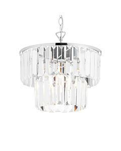 Knightsbridge - Two Tier Glass Ceiling Pendant Light