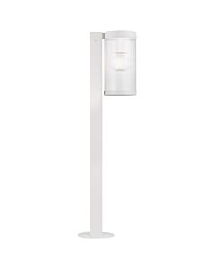 Nordlux - Coupar - 2218088001 - White Clear Ribbed Glass IP54 Outdoor Post Light