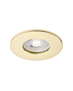 Saxby Lighting - Saxby ShieldONE 65 - 109807 & 113286 - Brass IP65 Fixed Bathroom Recessed Fire Rated Ceiling Downlight