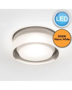 Astro Lighting - Vancouver Round 90 LED 1229012 - IP44 Clear Acrylic Downlight/Recessed Spot Light
