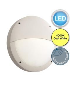 Saxby Lighting - Luik - 69232 & 72180 - LED White Opal Microwave 18w Gear Tray Eyelid Casing Outdoor Sensor Bulkhead Light