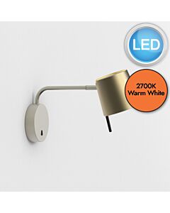 Astro Lighting - Miura - 1444005 & 5018054 - LED Nickel Gold Reading Wall Light