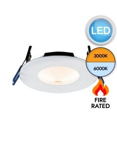 Saxby Lighting - Smart Orbital - 79305 - LED White IP65 Recessed Fire Rated Ceiling Downlight