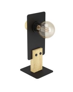 Eglo Lighting - Bramerton - 43754 - Black Wood Table Lamp