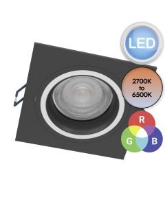 Eglo Lighting - Carosso-Z - 900763 - LED Black White Recessed Ceiling Downlight