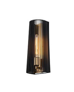 Quintiesse - Linara - QN-LINARA1-BK - Black Natural Brass Wall Light