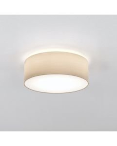 Astro Lighting - Cambria 380 1421002 - Flush Ceiling Light with Putty Fabric Shade