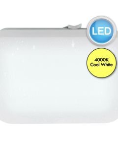 Eglo Lighting - Frania-S - 900364 - LED White IP44 Bathroom Ceiling Flush Light