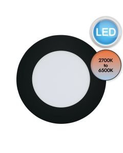 Eglo Lighting - Fueva-Z - 900106 - LED Black White IP44 Bathroom Recessed Ceiling Downlight