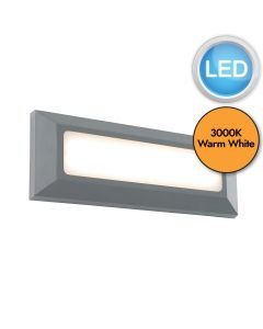 Saxby Lighting - Severus - El-40103 - LED Grey Frosted IP65 Outdoor Recessed Marker Light
