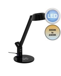 Eglo Lighting - Banderalo - 99832 - LED Black Touch Task Table Lamp
