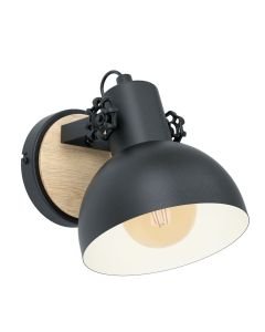 Eglo Lighting - Lubenham - 43164 - Black Wood Spotlight
