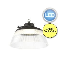 Saxby Lighting - HeliosPRO - 106737 & 106742 - LED Black Clear IP66 Ceiling Pendant Light