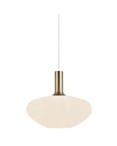 Nordlux - Alton 35 - 48973001 - Brushed Brass Opal Glass Ceiling Pendant Light