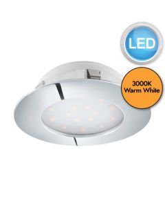 Eglo Lighting - Pineda - 95888 - LED Chrome IP44 Bathroom Recessed Ceiling Downlight