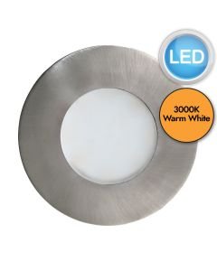 Eglo Lighting - Margo - 94092 - LED Stainless Steel White Glass IP65 Outdoor Recessed Ceiling Light